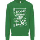 UFO's Attack! Aliens Out of Space Kids Sweatshirt Jumper Irish Green