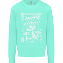 UFO's Attack! Aliens Out of Space Kids Sweatshirt Jumper Peppermint