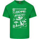 UFO's Attack! Aliens Out of Space Kids T-Shirt Childrens Irish Green