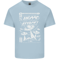 UFO's Attack! Aliens Out of Space Kids T-Shirt Childrens Light Blue