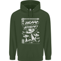 UFO's Attack! Aliens Out of Space Mens 80% Cotton Hoodie Forest Green