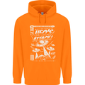 UFO's Attack! Aliens Out of Space Mens 80% Cotton Hoodie Orange