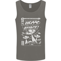 UFO's Attack! Aliens Out of Space Mens Vest Tank Top Charcoal