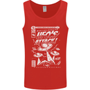 UFO's Attack! Aliens Out of Space Mens Vest Tank Top Red