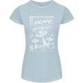 UFO's Attack! Aliens Out of Space Womens Petite Cut T-Shirt Light Blue