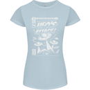 UFO's Attack! Aliens Out of Space Womens Petite Cut T-Shirt Light Blue