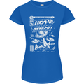 UFO's Attack! Aliens Out of Space Womens Petite Cut T-Shirt Royal Blue