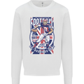 UK American Football Player Kids Sweatshirt Jumper White