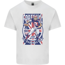 UK American Football Player Kids T-Shirt Childrens White