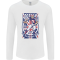 UK American Football Player Mens Long Sleeve T-Shirt White