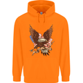 USA Eagle Flag America Patriotic July 4th Childrens Kids Hoodie Orange