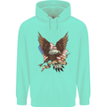USA Eagle Flag America Patriotic July 4th Childrens Kids Hoodie Peppermint