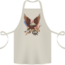 USA Eagle Flag America Patriotic July 4th Cotton Apron 100% Organic Natural