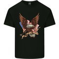 USA Eagle Flag America Patriotic July 4th Kids T-Shirt Childrens Black