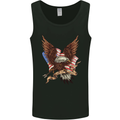 USA Eagle Flag America Patriotic July 4th Mens Vest Tank Top Black