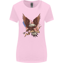 USA Eagle Flag America Patriotic July 4th Womens Wider Cut T-Shirt Light Pink