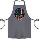 USA Flag Biker Skull Motorcycle Motorbike Cotton Apron 100% Organic Steel