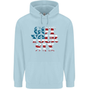 USA I've Got Your Six American Flag Army Childrens Kids Hoodie Light Blue