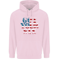USA I've Got Your Six American Flag Army Childrens Kids Hoodie Light Pink