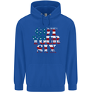 USA I've Got Your Six American Flag Army Childrens Kids Hoodie Royal Blue
