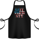 USA I've Got Your Six American Flag Army Cotton Apron 100% Organic Black