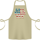 USA I've Got Your Six American Flag Army Cotton Apron 100% Organic Khaki