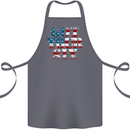 USA I've Got Your Six American Flag Army Cotton Apron 100% Organic Steel