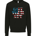 USA I've Got Your Six American Flag Army Kids Sweatshirt Jumper Black