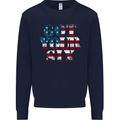 USA I've Got Your Six American Flag Army Kids Sweatshirt Jumper Navy Blue