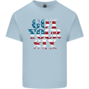 USA I've Got Your Six American Flag Army Kids T-Shirt Childrens Light Blue