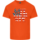 USA I've Got Your Six American Flag Army Kids T-Shirt Childrens Orange
