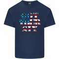 USA I've Got Your Six American Flag Army Mens Cotton T-Shirt Tee Top Navy Blue