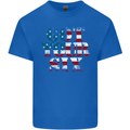 USA I've Got Your Six American Flag Army Mens Cotton T-Shirt Tee Top Royal Blue