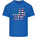 USA I've Got Your Six American Flag Army Mens Cotton T-Shirt Tee Top Royal Blue