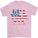 USA I've Got Your Six American Flag Army Mens T-Shirt Cotton Gildan Light Pink