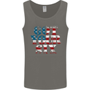 USA I've Got Your Six American Flag Army Mens Vest Tank Top Charcoal