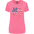 USA I've Got Your Six American Flag Army Womens Wider Cut T-Shirt Azalea