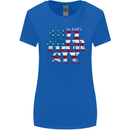 USA I've Got Your Six American Flag Army Womens Wider Cut T-Shirt Royal Blue