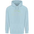 US National Parks Hiking Trekking Walking Childrens Kids Hoodie Light Blue