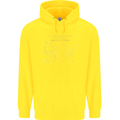 US National Parks Hiking Trekking Walking Childrens Kids Hoodie Yellow
