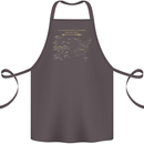 US National Parks Hiking Trekking Walking Cotton Apron 100% Organic Dark Grey
