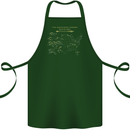 US National Parks Hiking Trekking Walking Cotton Apron 100% Organic Forest Green