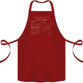 US National Parks Hiking Trekking Walking Cotton Apron 100% Organic Maroon