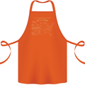 US National Parks Hiking Trekking Walking Cotton Apron 100% Organic Orange