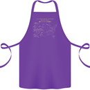 US National Parks Hiking Trekking Walking Cotton Apron 100% Organic Purple