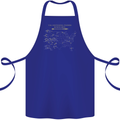 US National Parks Hiking Trekking Walking Cotton Apron 100% Organic Royal Blue
