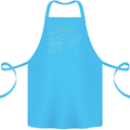US National Parks Hiking Trekking Walking Cotton Apron 100% Organic Turquoise