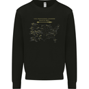 US National Parks Hiking Trekking Walking Kids Sweatshirt Jumper Black