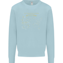 US National Parks Hiking Trekking Walking Kids Sweatshirt Jumper Light Blue