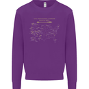 US National Parks Hiking Trekking Walking Kids Sweatshirt Jumper Purple